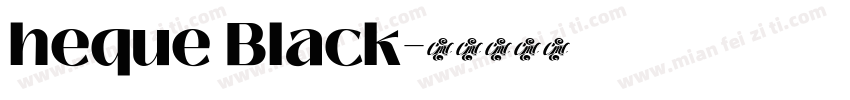 heque Black字体转换